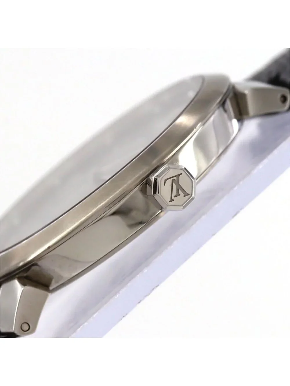 Louis Vuitton Tambour Slim Monogram SS Quartz Watch
